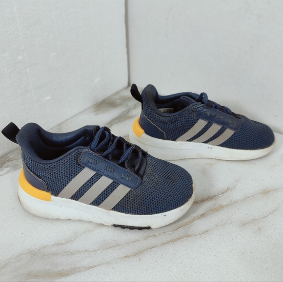 Adidas Toddler Kids' Racer TR21 Navy Grey Running Shoes Sneakers, Sz 7.5K - Picture 3 of 11